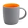 Кружка Spring, софт-тач, серая / оранжевая фото