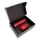 Оптом Набор Hot Box C black: кофер, термос с датчиком температуры, красный для нанесения логотипа или надписи Набор Hot Box C black: кофер, термос с датчиком температуры, красный фото