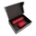 Набор Hot Box CS black: кофер, термос с датчиком температуры, красный фото