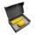 Набор New Box C grey: кофер, термобутылка, желтый фото