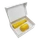 Набор New Box C white: кофер, термобутылка, желтый фото