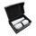 Набор New Box C2 black: 2 кофера, термобутылка, белый фото