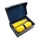 Набор New Box C2 blue: 2 кофера, термобутылка, желтый фото