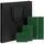 Оптом Набор Petrus Flap: ежедневник недатированный, обложка для паспорта, чехол для карточек, зеленый для нанесения логотипа или надписи Набор Petrus Flap: ежедневник недатированный, обложка для паспорта, чехол для карточек, зеленый фото