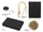 Набор подарочный с обложкой для автодокументов и магнитным держателем для телефона, черный фото