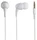 Наушники проводные внутриканальные JBL T100, белые фото