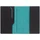 Обложка для паспорта Multimo, черная / бирюзовая фото