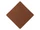 Патч «Ромб», нубук, коричневый фото