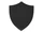 Патч «Щит», нубук, черный фото
