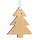 Подвеска деревянная Christmate, елочка, коричневая фото