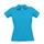 Футболка поло женская B&C Safran Pure, ярко-бирюзовая фото