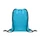 Рюкзак-мешок из переработанного полиэстера, 190T, бирюзовый фото