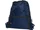Рюкзак-мешок из переработанных материалов с карманом на молнии Adventure, темно-синий фото