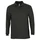 Рубашка поло с длинным рукавом мужская Sol's Winter II 210, черная фото