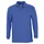 Рубашка поло с длинным рукавом мужская Sol's Winter II 210, ярко-синяя фото