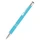 Ручка шариковая металлическая Molly, soft touch, бирюзовая фото