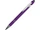 Ручка-стилус металлическая Sway, soft-touch, фиолетовая/ серебристая фото