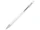 Ручка-стилус шариковая металлическая Kish, белая / серебристая фото
