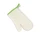 Рукавица кухонная для горячего, бежевая / зеленая фото