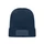 Шапка из переработанного полиэстера с манжетой, синяя фото