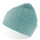 Шапка рельефной вязки с отворотом Atlantis Oak, голубая фото