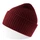 Шапка рельефной вязки с отворотом Atlantis Oak, ярко-бордовая фото