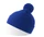 Шапка вязаная двойная c помпоном Atlantis Wind-S, синяя фото