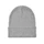 Шапка вязаная с манжетой, светло-серая фото