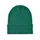 Шапка вязаная с манжетой, зеленая фото