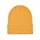 Шапка вязаная с манжетой, желтая фото