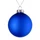 Шар елочный стеклянный Finery Matt, 10 см, синий фото