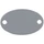 Шильдик металлический Alfa Oval, серый фото