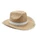 Шляпа из натуральной соломы, бежевая / белая фото