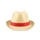 Шляпа, солома, красный/ бежевый фото