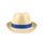 Шляпа, солома, синий/ бежевый фото