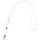 Шнурок для бейджа с карабином Tube Metal, белый фото