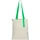 Шопер White Glow, 325 г/м², белый / зеленый фото