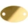 Шильдик металлический Alfa Oval, золотой фото
