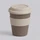 Стакан из бамбукового волокна Café, серый / бежевый Стакан из бамбукового волокна Café, серый / бежевый фото