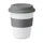 Стакан с крышкой из силикона Astoria, белая / серая фото