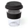 Стакан стеклянный с силиконовой крышкой Durnox, 350 мл, черный фото