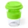 Стакан стеклянный с силиконовой крышкой Durnox, 350 мл, зеленый фото