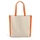 Сумка для покупок Bazar, бежевая / оранжевая фото