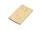 USB-флешка на 16 Гб в виде деревянной карточки с выдвижным механизмом, бежевый фото