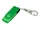 USB-флешка промо на 32 Гб с поворотным механизмом и однотонным металлическим клипом, зеленый фото