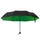 Зонт складной механический Glamour, зеленый / черный фото