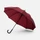 Зонт-трость полуавтомат Abrego, soft touch, бордовый фото