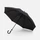 Зонт-трость полуавтомат Rainzee, черный фото