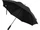 Зонт-трость полуавтомат из переработанного полиэстера Niel, черный фото