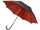 Зонт трость двухсторонний полуавтомат Гламур, черный / красный фото